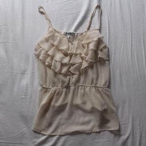 Ruffled Sheer Tank
