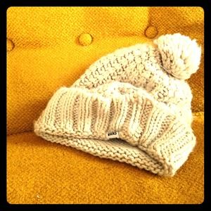 Vans cream colored beanie