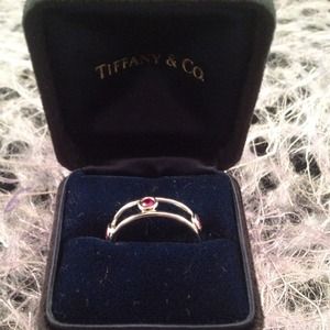 Tiffany & Co. Elsa Peretti Double Wire Ruby Ring
