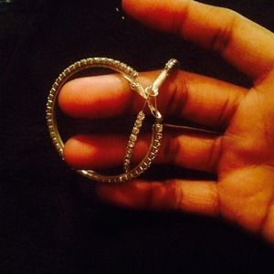 Diamond Hoop Earrings