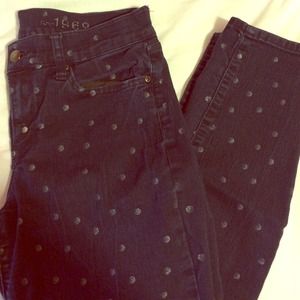 Polka dot legging jean