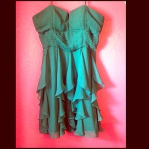 Dark green, semi-formal, mermaid style dress