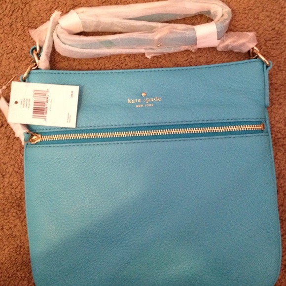 Kate Spade cross body sky blue bag