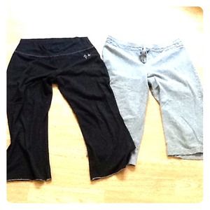 2 pair cotton capris