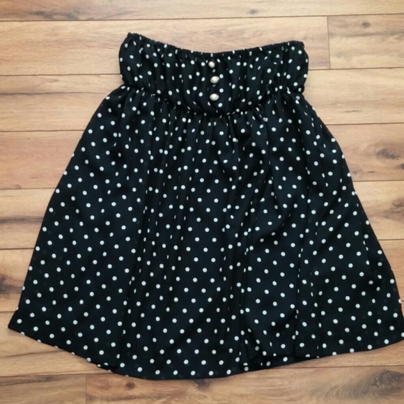 Handmade Polka Dot Strapless Dress