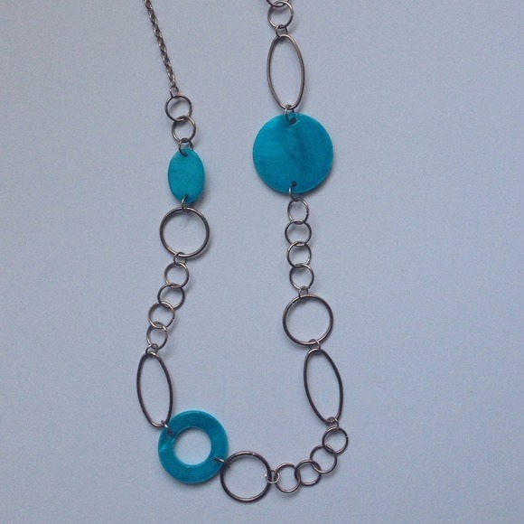 Blue Bubble Chain Necklace
