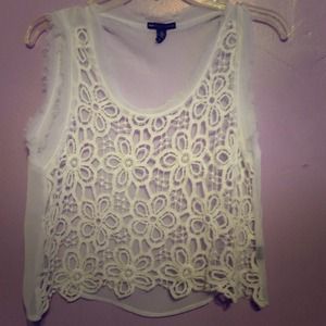 White see through shirt