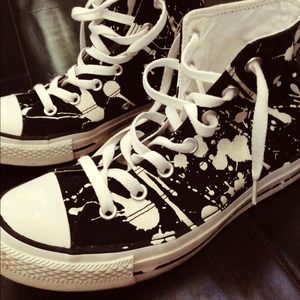 decorated converse high tops