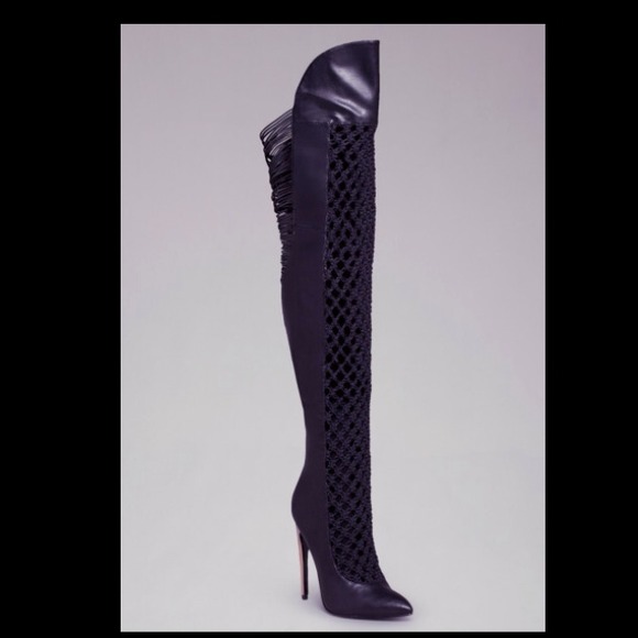 bebe Boots - BeBe Harley crochet knee high boot