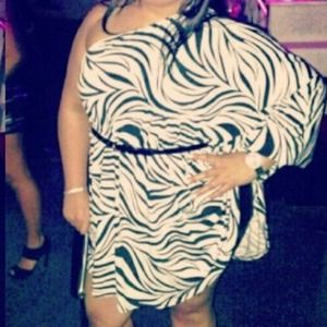 Toga zebra print dress dress