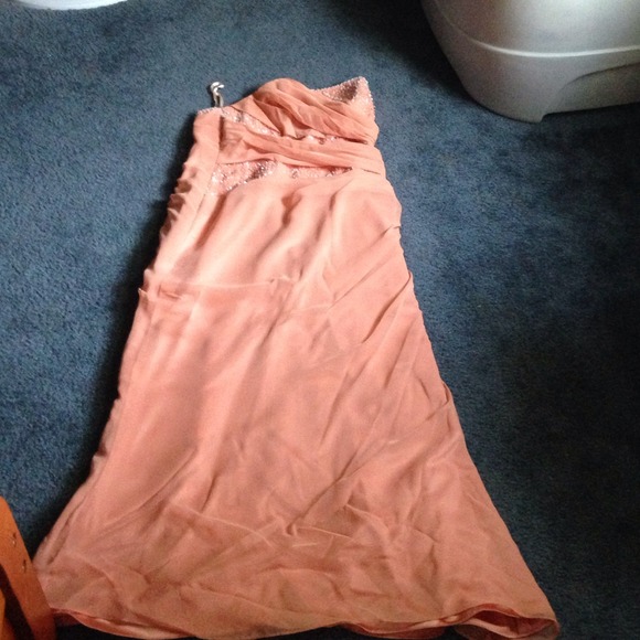 Bridesmaid dress and shoes.