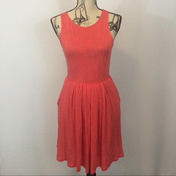 🔴SOLD🔴Splendid Basic Dress Salmon Pink Small 4/6 - Picture 4 of 4