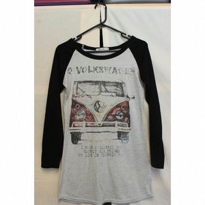 Longsleeve Volkswagon black raglan