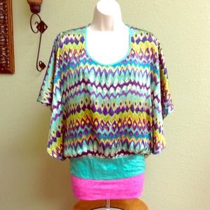 NU collective kimono style top