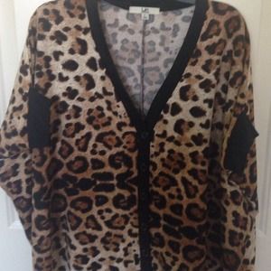 Leopard cardigan or poncho