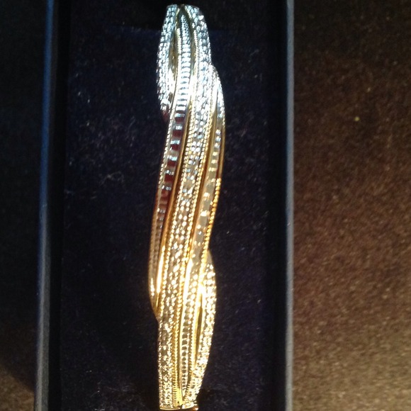 Diamond accent Bangle Bracelet PRICE JUST LOWERED