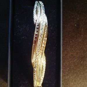 Diamond accent Bangle Bracelet PRICE JUST LOWERED
