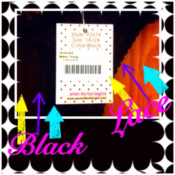 🚫Sold Bundle🚫💃💃Very Sexy Black Lace Thong💃💃 - Picture 3 of 3