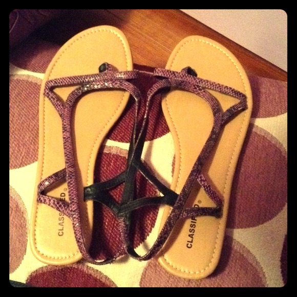 Purple sandals