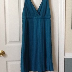 Teal and black reversible dress