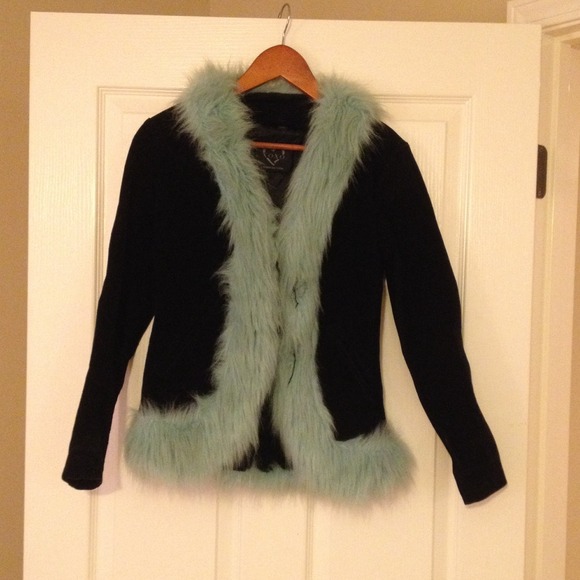 Suede Fur trim jacket