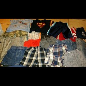 Boys clothes shorts and shirts.