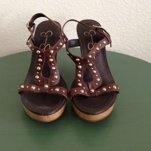 Jessica Simpson brown wedges