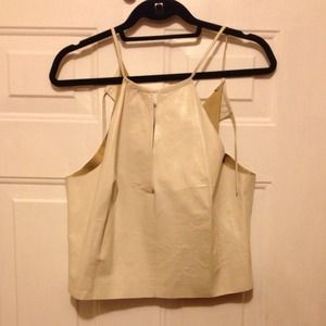 Anne Klein Genuine Leather Top