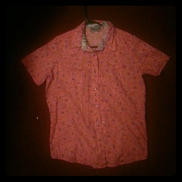 Pink shirt with pattern Wranglers brand