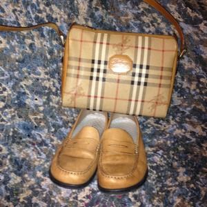 LL Bean leather loafers