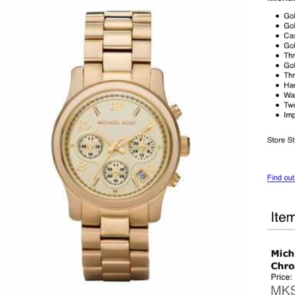 ON HOLDMichael Kors ORIGINAL gold  watch (ON HOLD)