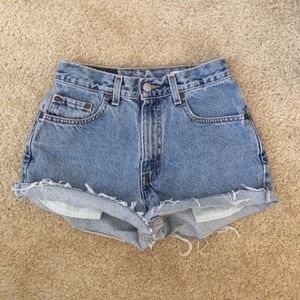 Levi's high-waisted shorts
