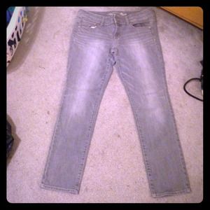 Grey American Eagle stretch jeans