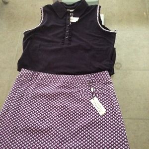 Golf shirt and skort