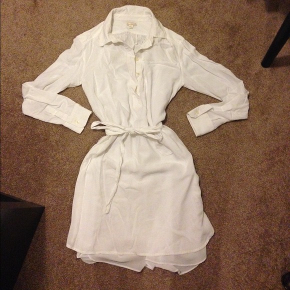 GAP Dresses - White gap shirt dress GAP Dresses - White gap shirt dress