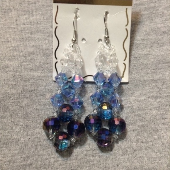 Handmade crystal earrings