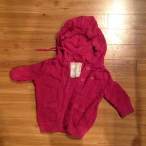 Pink American eagle cropped sweater