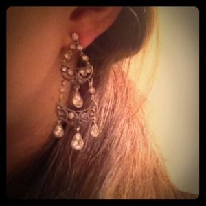 Vintage inspired diamond earrings