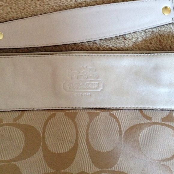 Gold Coach Purse with Garment Bag - Picture 3 of 4