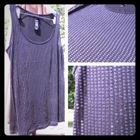 Torrid Tank Top w Clear Sequins 3X - Picture 1 of 4