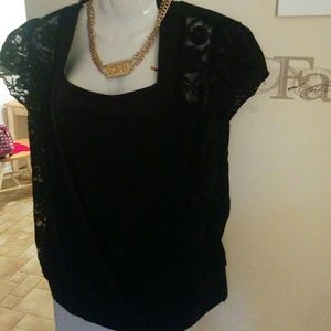 Black lace top