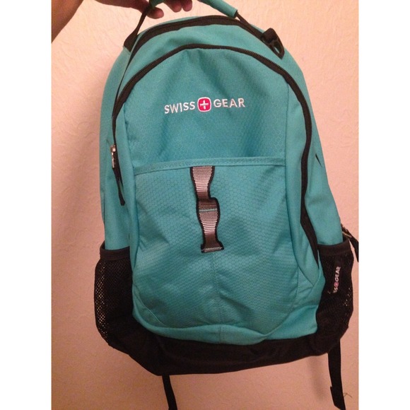 Swiss Army teal backpack