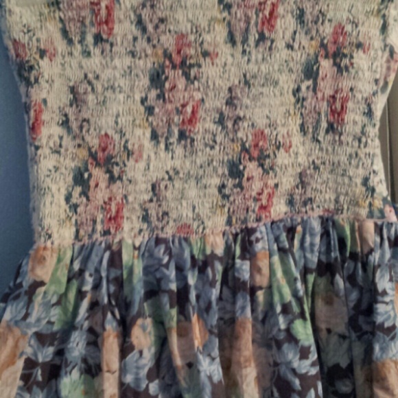 Vintage strapless floral dress - Picture 4 of 4