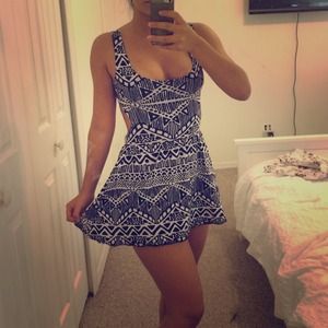 Tribal Print Dress - LA Hearts