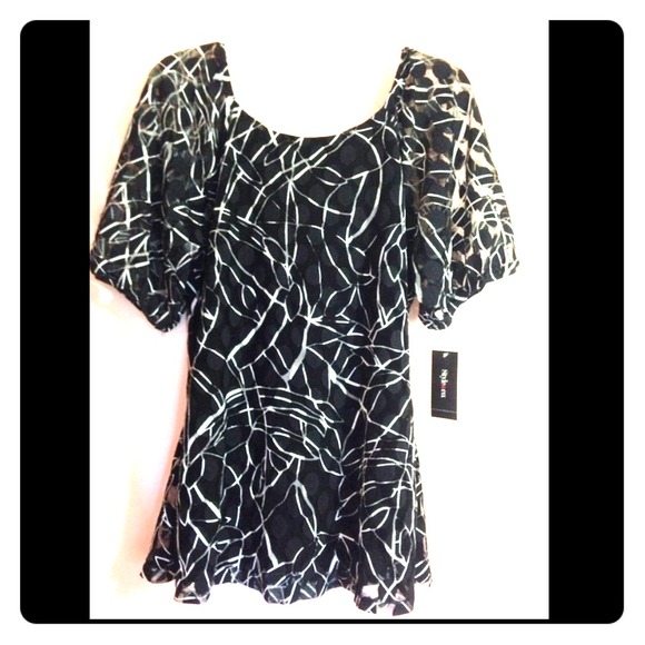 White and black dress shirt