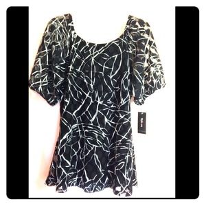 White and black dress shirt