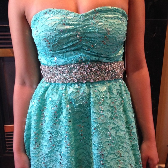 💫SOLD🎉NEW Turquoise sequined dress!