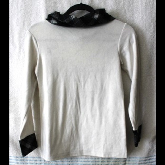 Plaid Collar Sweater pullover - Picture 2 of 4