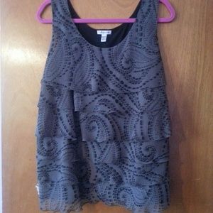 HOLD Plus Tiered Sleeveless Top