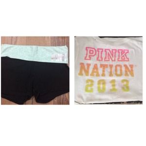 💕Bundle, Yoga Shorts&V-Neck